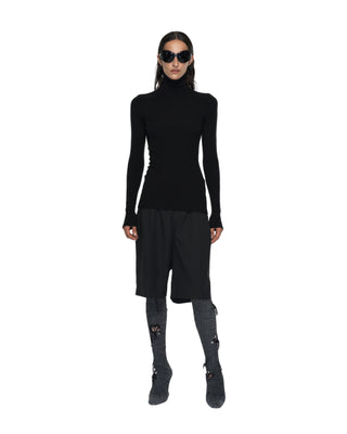 Rolli Feinstrick Rippe - Black Rolli Feinstrick Rippe - Black