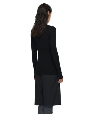 Rolli Feinstrick Rippe - Black Rolli Feinstrick Rippe - Black