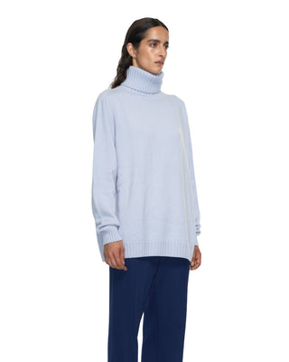 Feinstrick Kaschmir Rolli - Light Blue Feinstrick Kaschmir Rolli - Light Blue