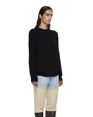 Feinstrick Kaschmir Pullover - Black Feinstrick Kaschmir Pullover - Black