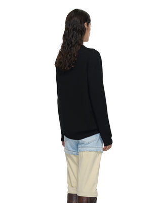 Feinstrick Kaschmir Pullover - Black Feinstrick Kaschmir Pullover - Black