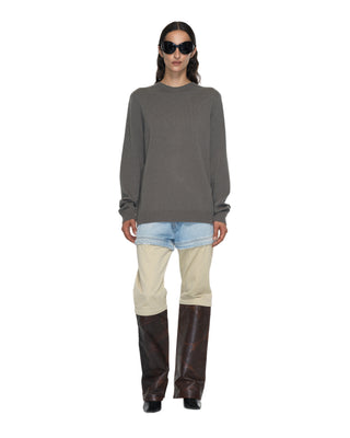Feinstrick Kaschmir Pullover - Olive Feinstrick Kaschmir Pullover - Olive
