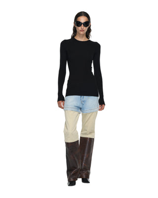 Feinstrick Rippe - Black Feinstrick Rippe - Black