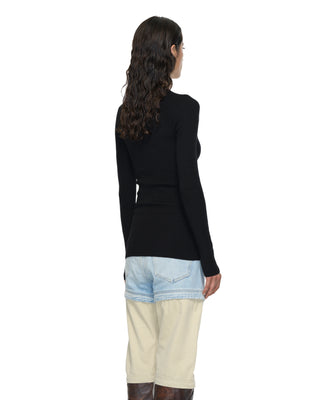 Feinstrick Rippe - Black Feinstrick Rippe - Black