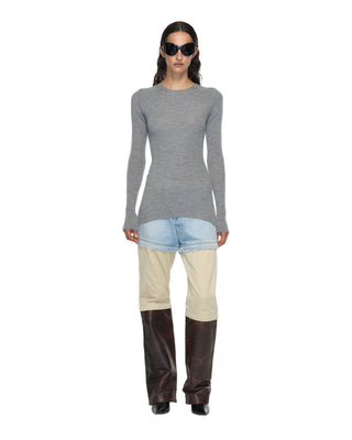 Feinstrick Rippe - Grey Feinstrick Rippe - Grey