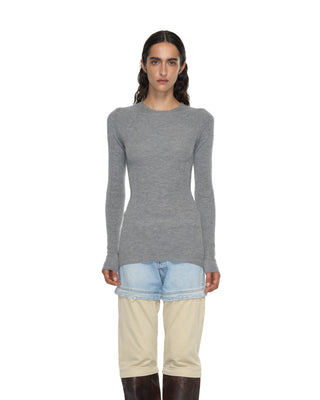 Feinstrick Rippe - Grey Feinstrick Rippe - Grey