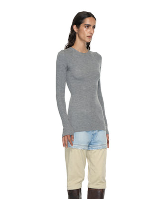 Feinstrick Rippe - Grey Feinstrick Rippe - Grey