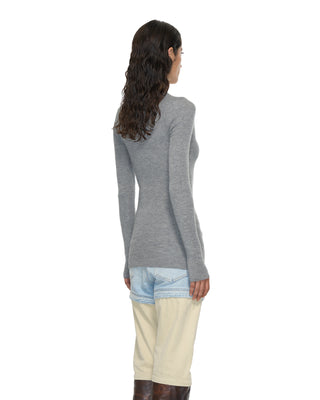 Feinstrick Rippe - Grey Feinstrick Rippe - Grey