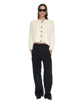 Kurze Jacke mit Knöpfen - Ecru Kurze Jacke mit Knöpfen - Ecru