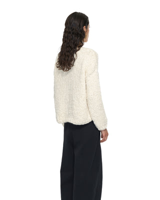 Kurze Jacke mit Knöpfen - Ecru Kurze Jacke mit Knöpfen - Ecru