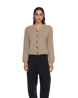 Kurze Jacke mit Knöpfen - Mud Kurze Jacke mit Knöpfen - Mud