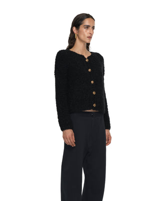 Kurze Jacke mit Knöpfen - Black Kurze Jacke mit Knöpfen - Black