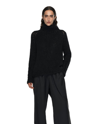 Turtleneck Kaschmir Pullover - Black Turtleneck Kaschmir Pullover - Black