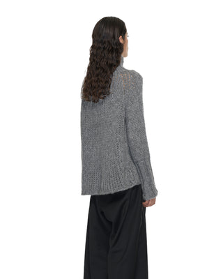 Turtleneck Kaschmir Pullover - Grey Melange Turtleneck Kaschmir Pullover - Grey Melange