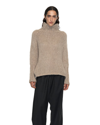 Turtleneck Kaschmir Pullover - Mud Turtleneck Kaschmir Pullover - Mud