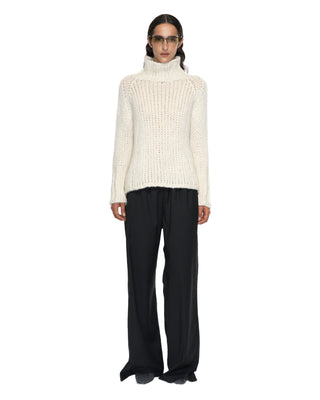 Turtleneck Kaschmir Pullover - Ecru Turtleneck Kaschmir Pullover - Ecru
