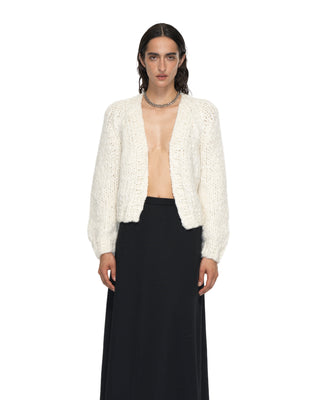 Kurzer Cardigan - Ecru Kurzer Cardigan - Ecru