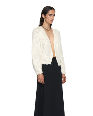 Kurzer Cardigan - Ecru Kurzer Cardigan - Ecru