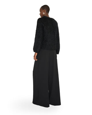 Rundhals Kaschmir Pullover - Black Rundhals Kaschmir Pullover - Black