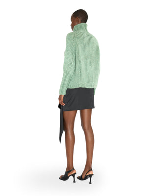 Turtleneck Kaschmir Pullover - Sage Turtleneck Kaschmir Pullover - Sage