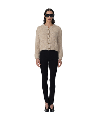 Kurze Jacke mit Knöpfen - Soft Beige Kurze Jacke mit Knöpfen - Soft Beige