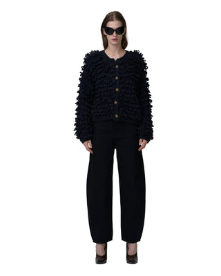 Ella Silla exklusive Kaschmirjacke mit Fransen in der Farbe midnight Ella Silla exklusive Kaschmirjacke mit Fransen in der Farbe midnight
