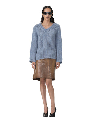 V-Neck Pullover - Denim V-Neck Pullover - Denim