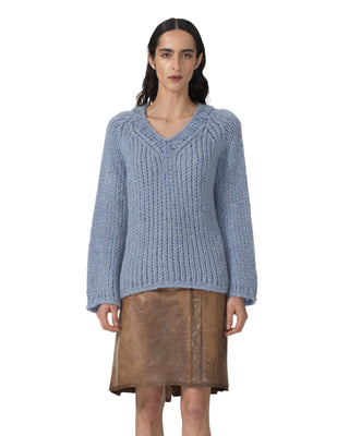V-Neck Pullover - Denim V-Neck Pullover - Denim