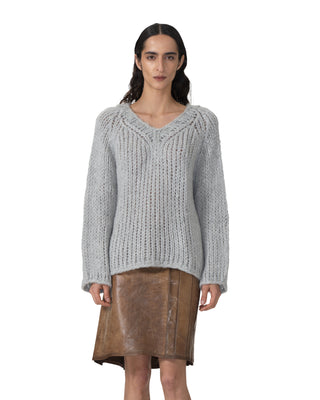 V-Neck Pullover - Light grey V-Neck Pullover - Light grey