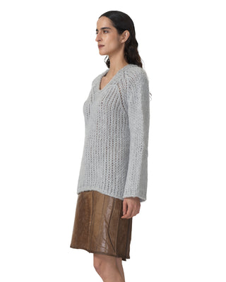 V-Neck Pullover - Light grey V-Neck Pullover - Light grey