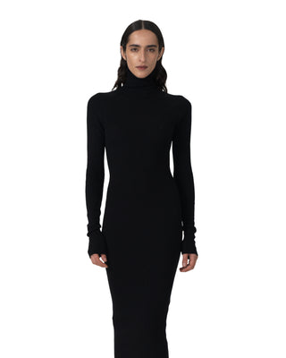Kleid mit Rollkragen - Black Kleid mit Rollkragen - Black