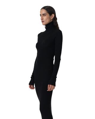 Kleid mit Rollkragen - Black Kleid mit Rollkragen - Black