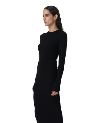 Kleid Rundhals - Black Kleid Rundhals - Black