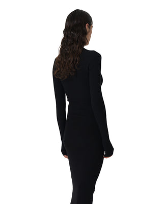 Kleid Rundhals - Black Kleid Rundhals - Black