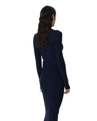 Kleid Rundhals - Navy Kleid Rundhals - Navy