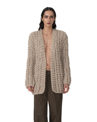 Grobstrickjacke - Soft Beige Grobstrickjacke - Soft Beige