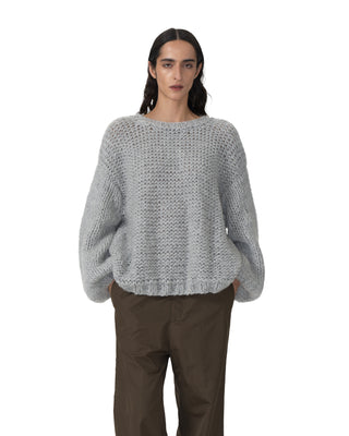 Rundhals Pullover - Light Grey Rundhals Pullover - Light Grey
