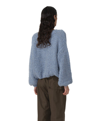 Rundhals Pullover - Denim Rundhals Pullover - Denim