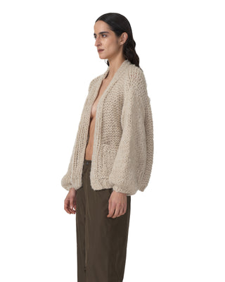 Jacke mit Taschen - Softbeige Jacke mit Taschen - Softbeige