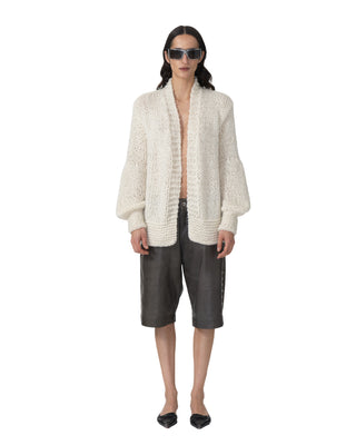 Jacke mit Wellenbund - Ecru Jacke mit Wellenbund - Ecru