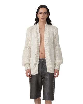 Jacke mit Wellenbund - Ecru Jacke mit Wellenbund - Ecru