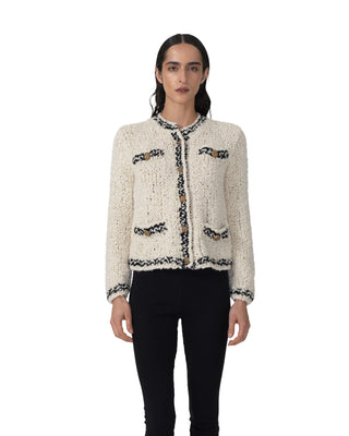 Cardigan mit Knöpfen - Ecru Cardigan mit Knöpfen - Ecru