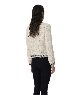 Cardigan mit Knöpfen - Ecru Cardigan mit Knöpfen - Ecru