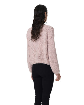 Kurze Jacke mit Knöpfen - Rosenquarz Kurze Jacke mit Knöpfen - Rosenquarz