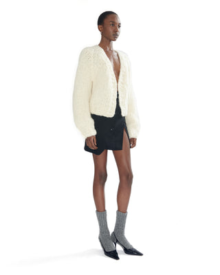 Oversized Grobstrick Kaschmir von ELLA SILLA in ecru für Damen Oversized Grobstrick Kaschmir von ELLA SILLA in ecru für Damen