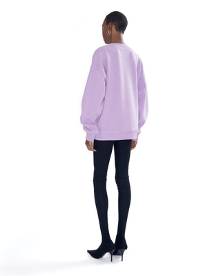 Oversized Kaschmir Sweatshirt von ELLA SILLA für Damen in blueberry Rueckenansicht Oversized Kaschmir Sweatshirt von ELLA SILLA für Damen in blueberry Rueckenansicht
