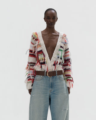 Exklusive Fransenjacke - Multi