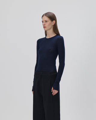 Cashmere Longsleeve - Navy