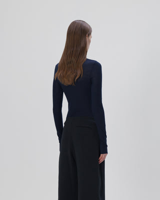 Cashmere Longsleeve - Navy