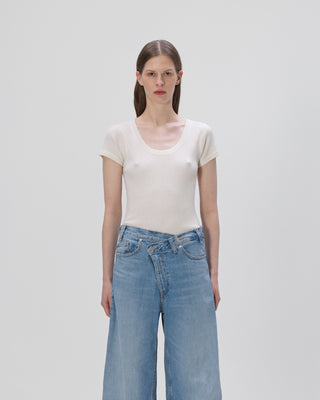 Cashmere T-Shirt - Ecru